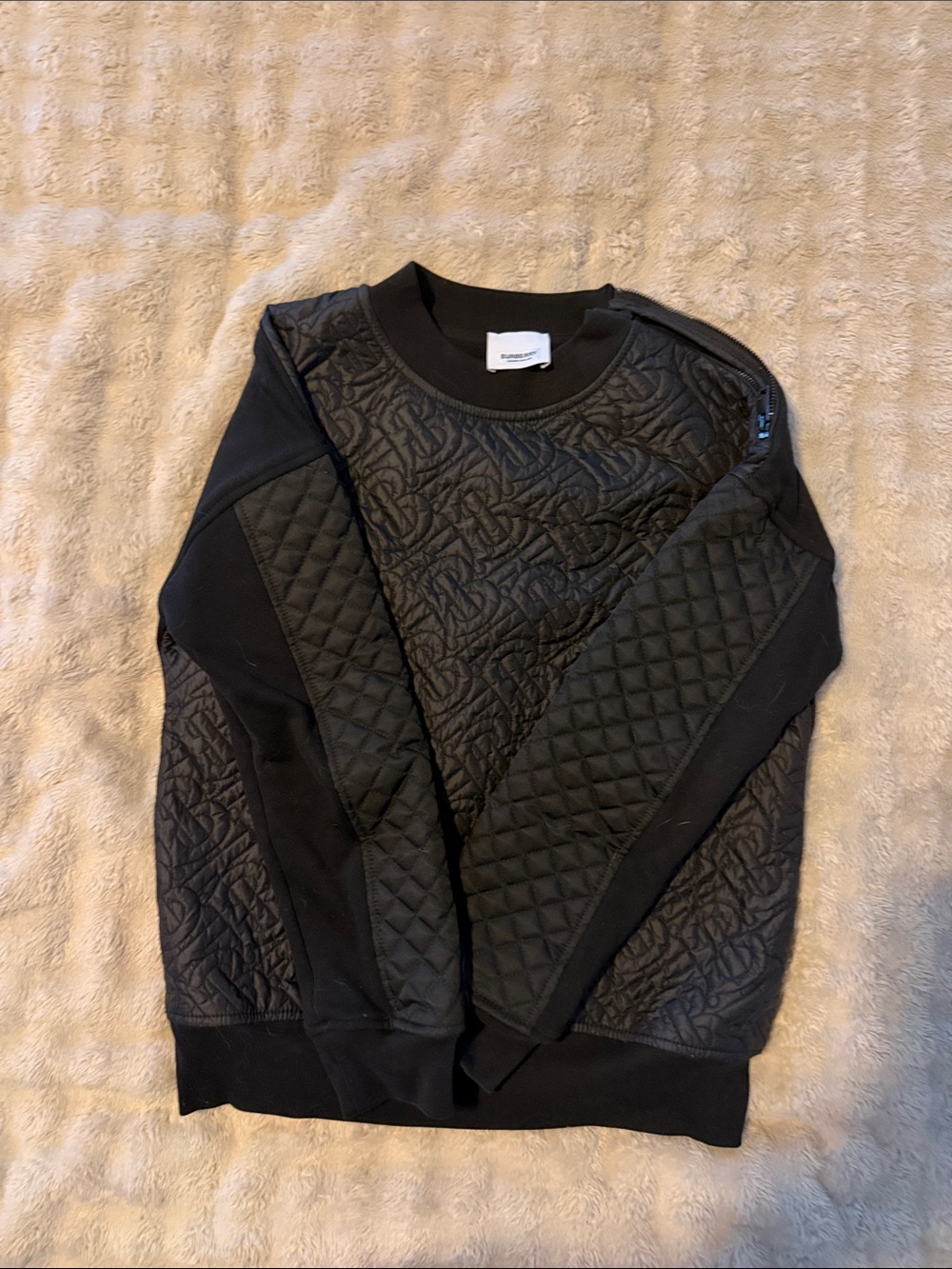 Burberry - 10 y.o  Quilted Black Sweater